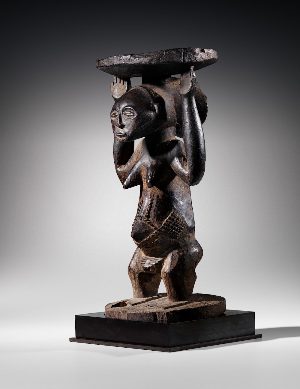 tabouret caryatide Luba  RDCongo sothebys